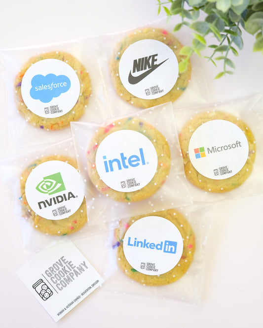 CUSTOM LOGO COOKIES (48 COOKIES)