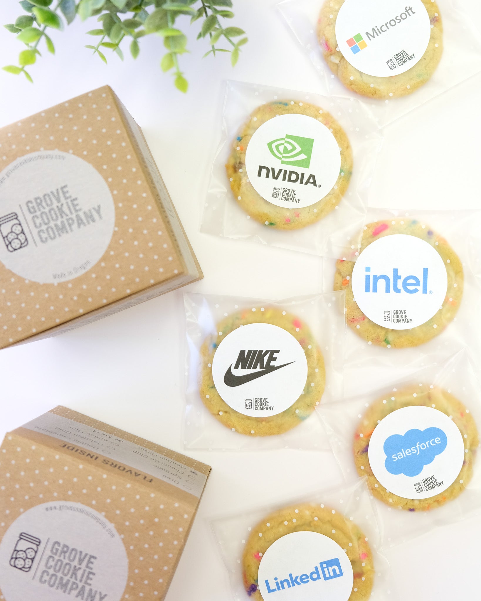 CUSTOM LOGO COOKIES (48 COOKIES) - Grove Cookie Company