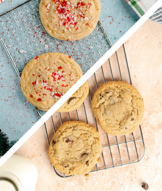 WHITE CHOCOLATE PEPPERMINT & CHOCOLATE CHIP: DOZEN - Grove Cookie Company